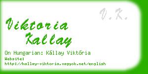 viktoria kallay business card